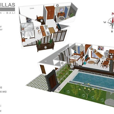 3Br Villa Erja - Minggu Villas Kerobokan  Bagian luar foto